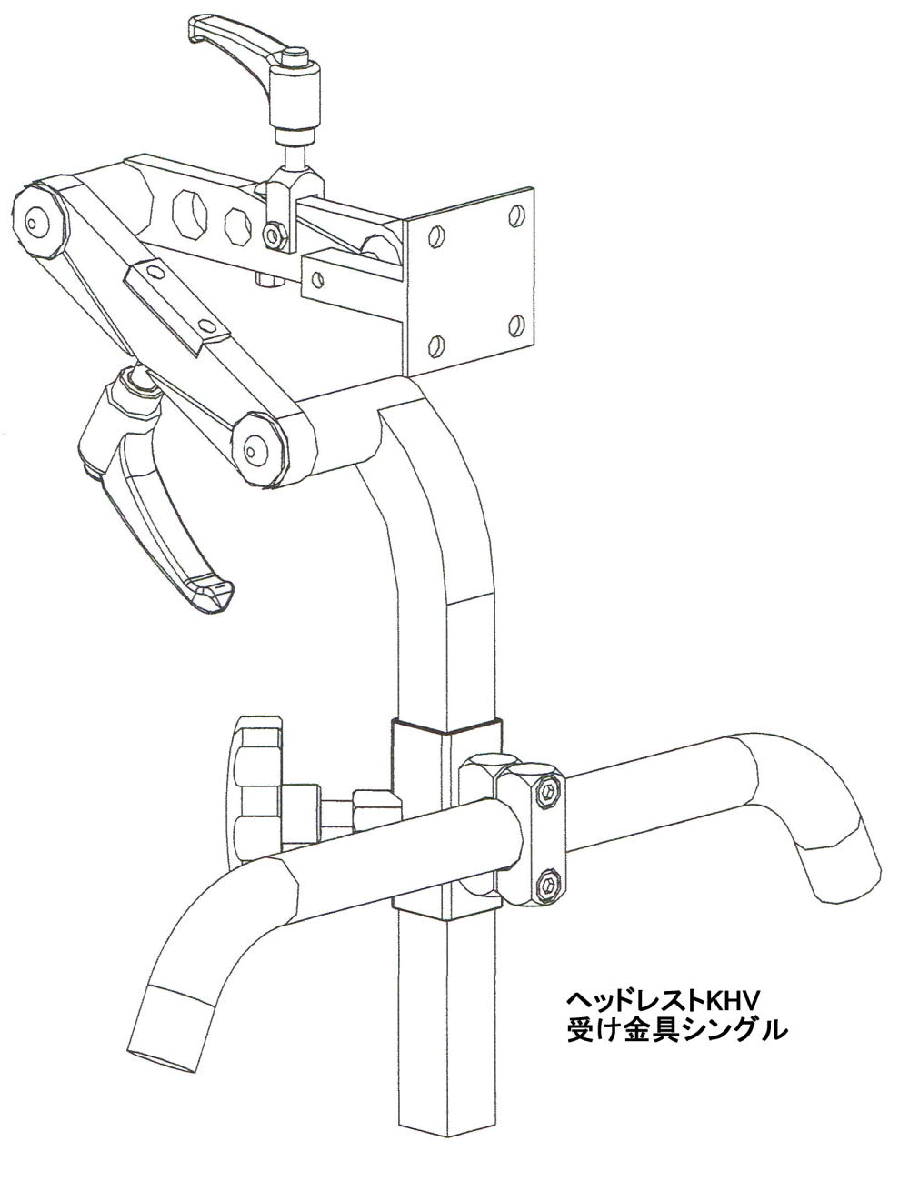 ヘッドレストKHV受け金具シングル
